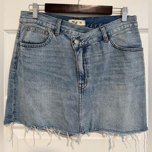 Madewell denim mini skirt